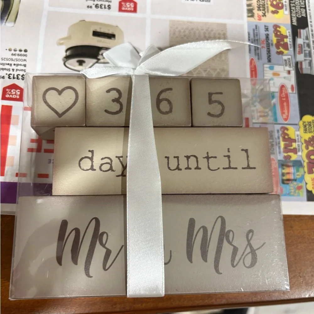 Countdown Blocks for Wedding - Picture 1 of 1